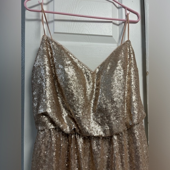 BELSOIE Gold Sequin Embellished Gown | SIZE 14 - Picture 3 of 9